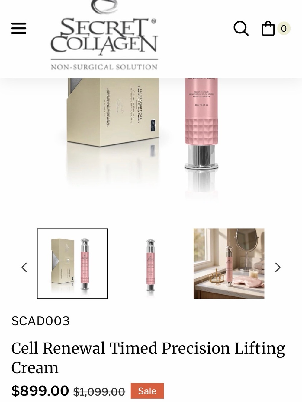 Secret Collagen Cell Renewal Timed Precision Lifting Cream